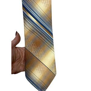 Necktie- Golden Clasp Prince Consort- Retro -Diagonal- 57" L/ 3" W Vintage Brown